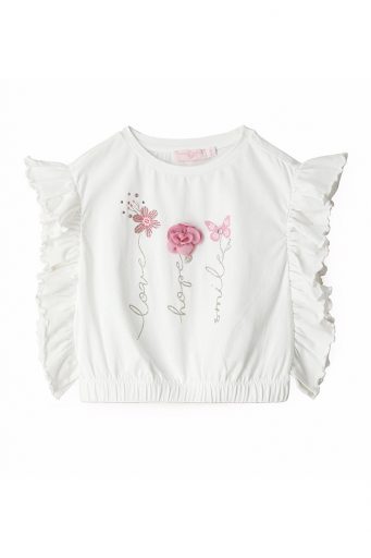 Special day girl t-shirt with flowers