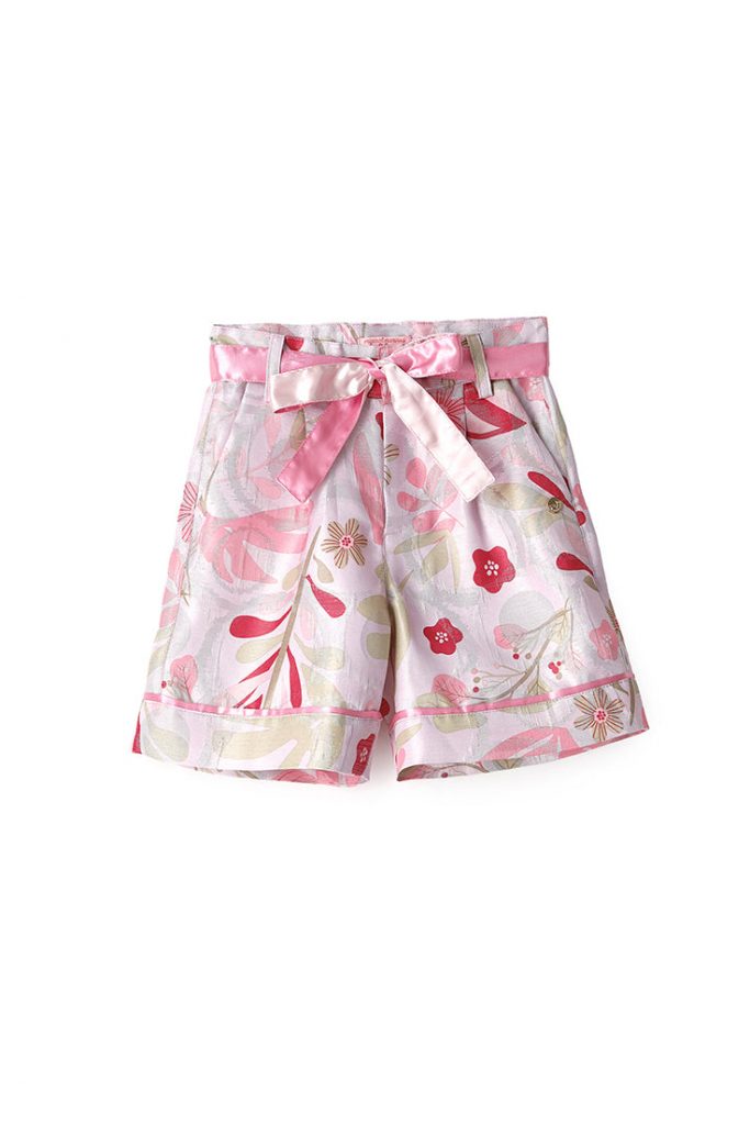 Special day girl damascated bermuda shorts