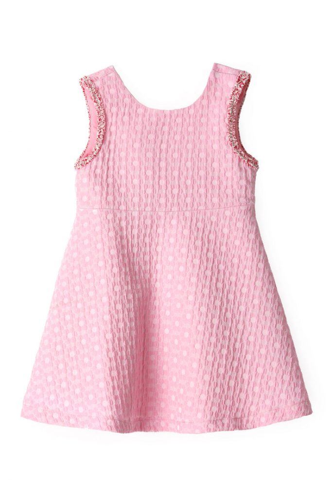 Special day girl tweed effect dress