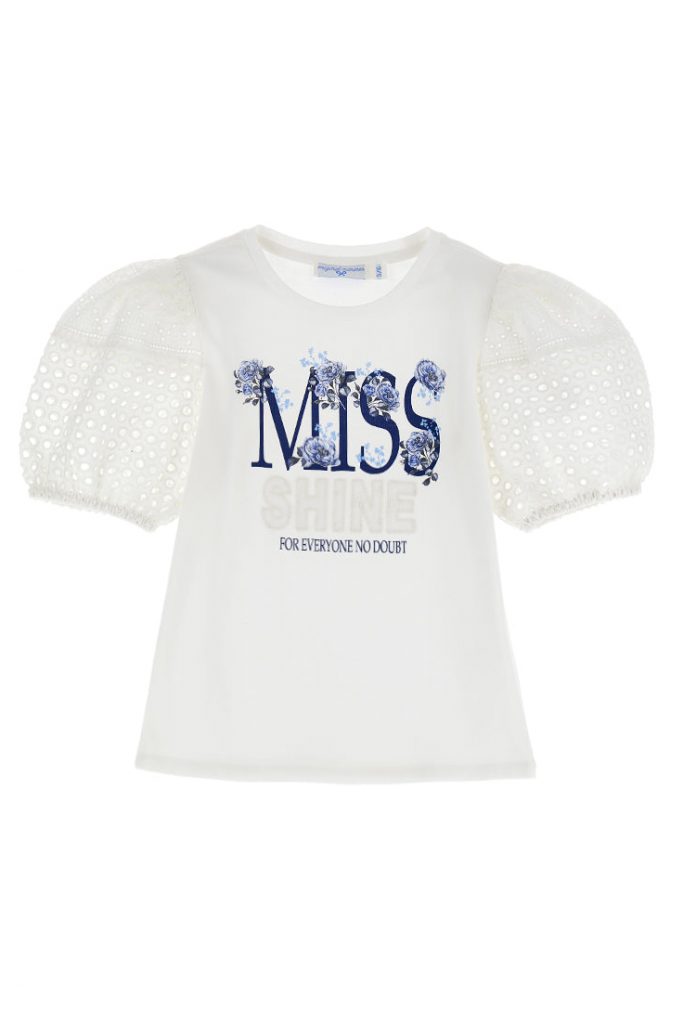 Miss lace girl t-shirt with applications 1