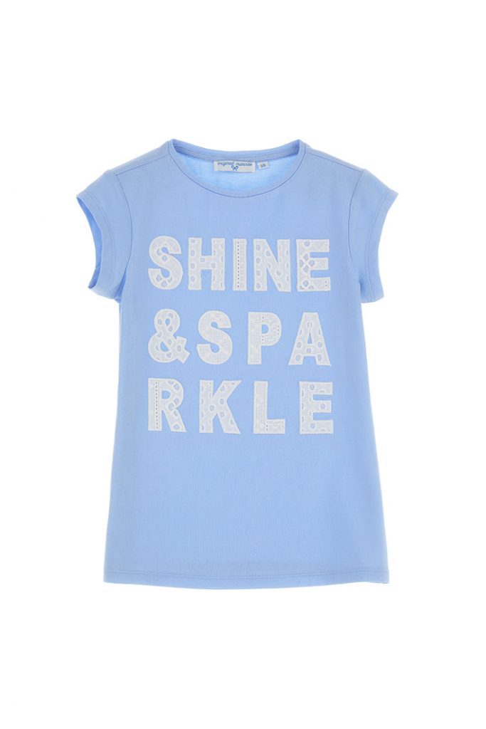Miss lace girl t-shirt with applications 2