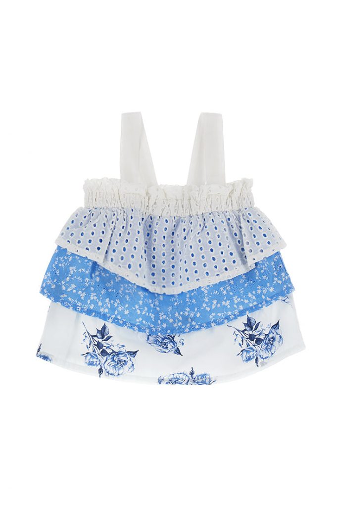 Miss Lace Girl Blouse With Braces