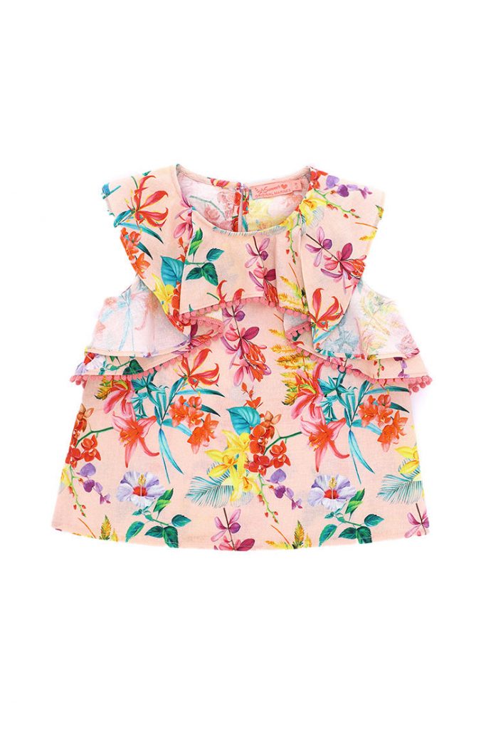 Ibiza’s market girl linen blend blouse
