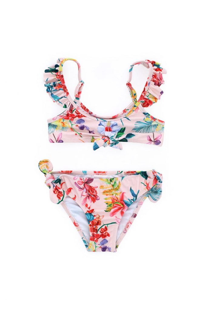 Beachwear girl beach set with knot