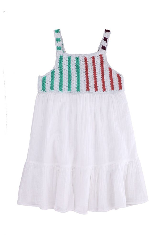 Ibiza’s market girl dress with braces