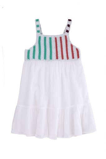 Ibiza’s market girl dress with braces