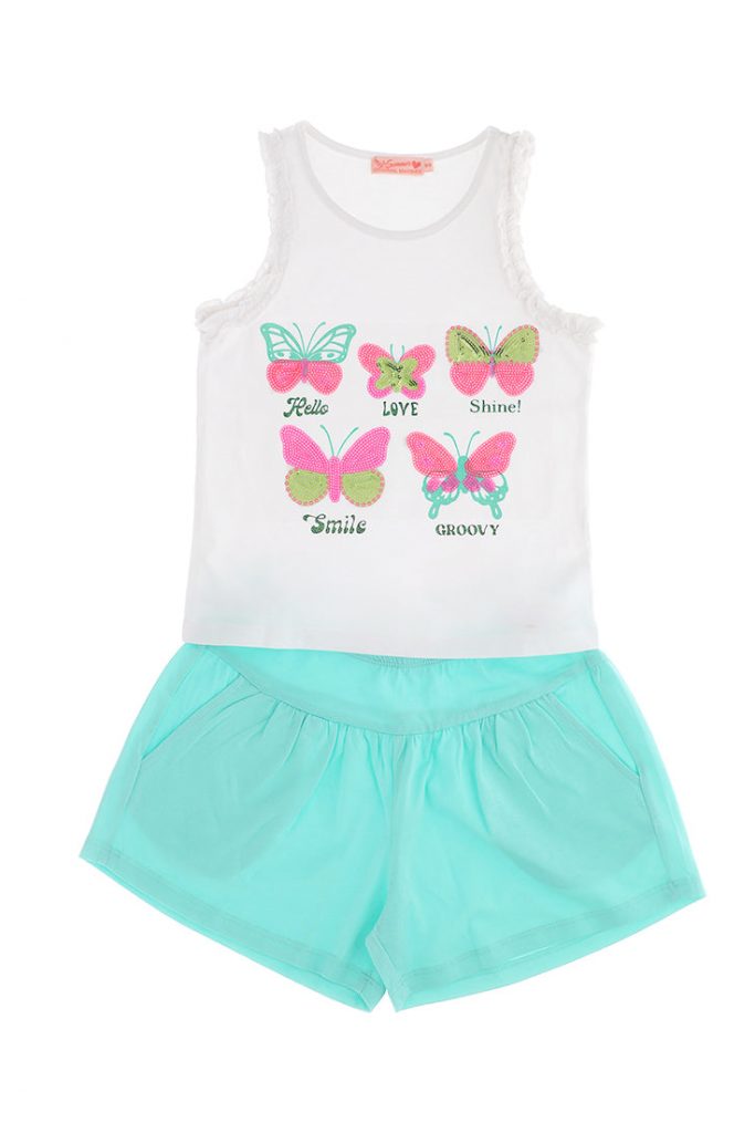 Ibiza’s market girl set tops and shorts
