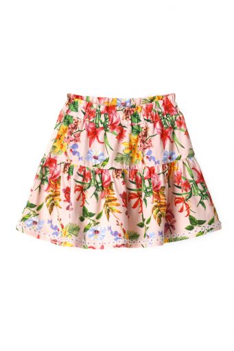 Ibiza’S Market Girl Skirt With Flowers