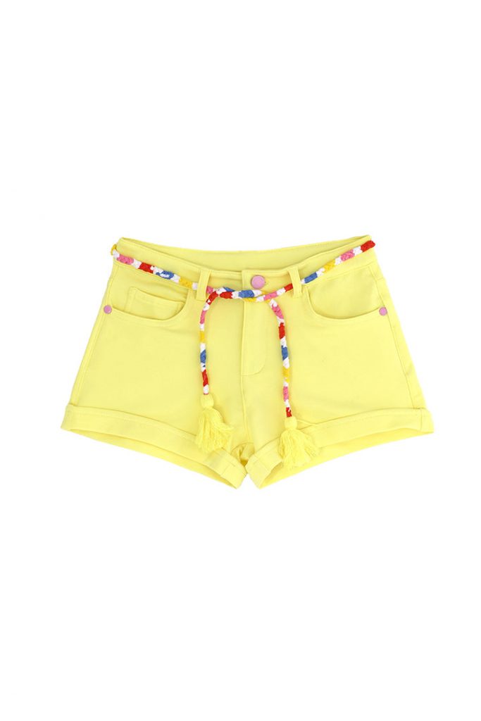 Tropical pastel girl shorts 5 pockets 2