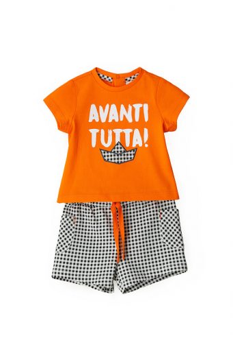 Blacky blaze new born boy t-shirts and shorts sets 1