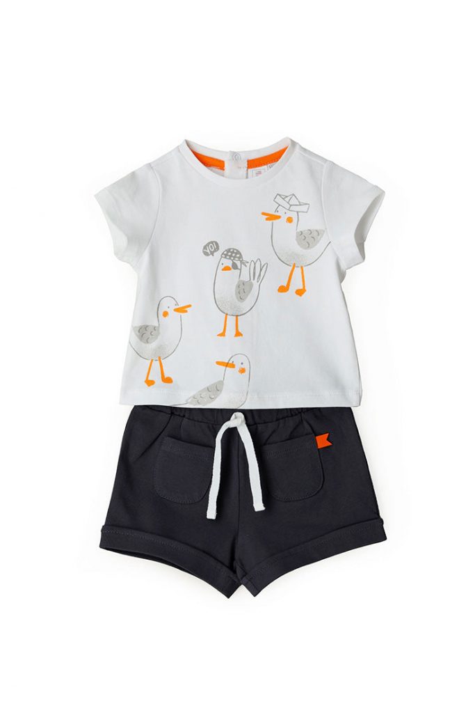 Blacky blaze new born boy t-shirts and shorts sets 2