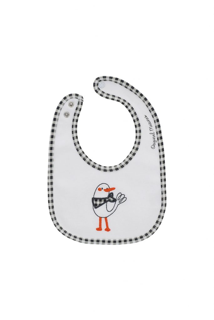 Blacky blaze new born boy printed bib