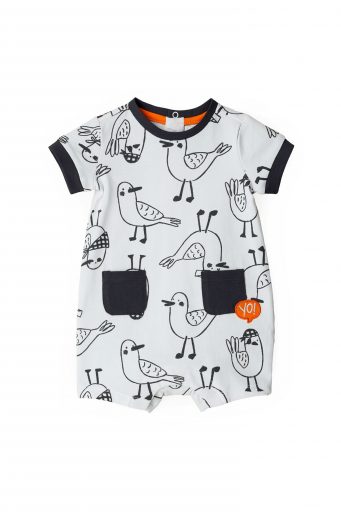 Blacky blaze new born boy romper with prints