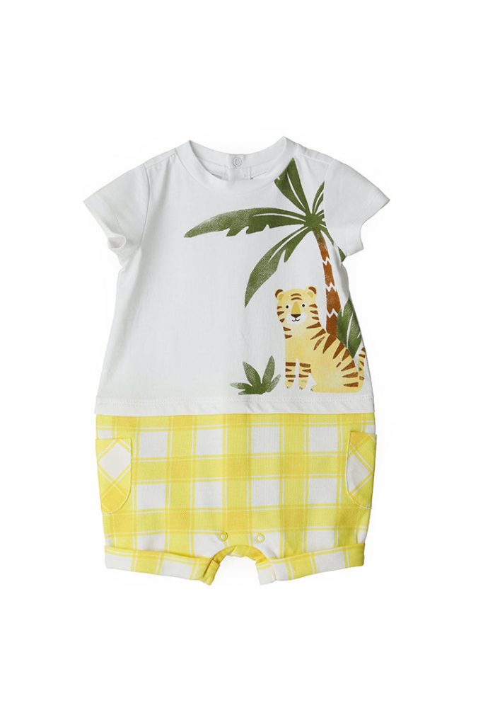 Sunny wild new born boy fake broken playsuit 2
