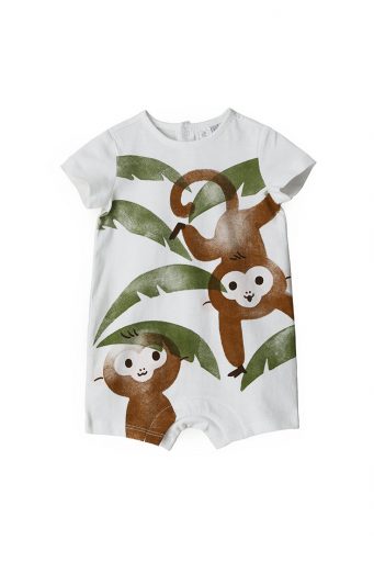 Sunny wild new born boy cotton romper 1