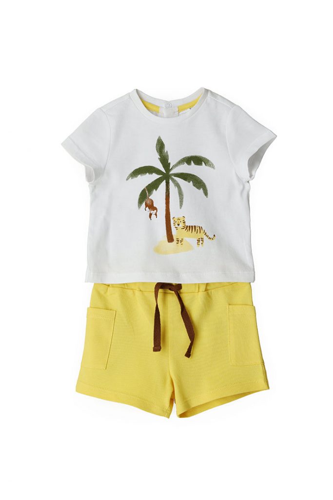 Sunny wild new born boy t-shirts and shorts sets 24