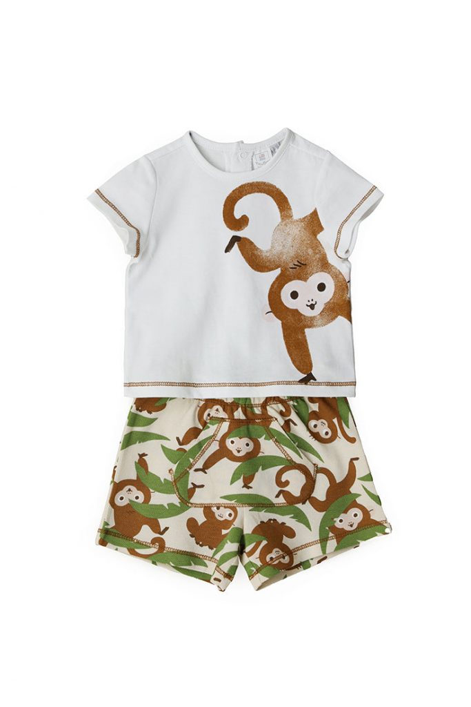 Sunny wild new born boy t-shirts and shorts sets 14