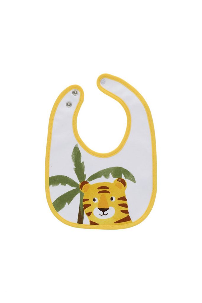 Sunny wild new born boy cotton bib 1