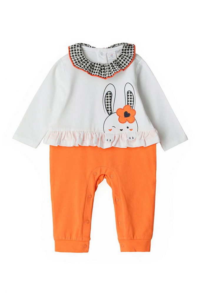 Blacky blaze new born girl romper with embroidery 1