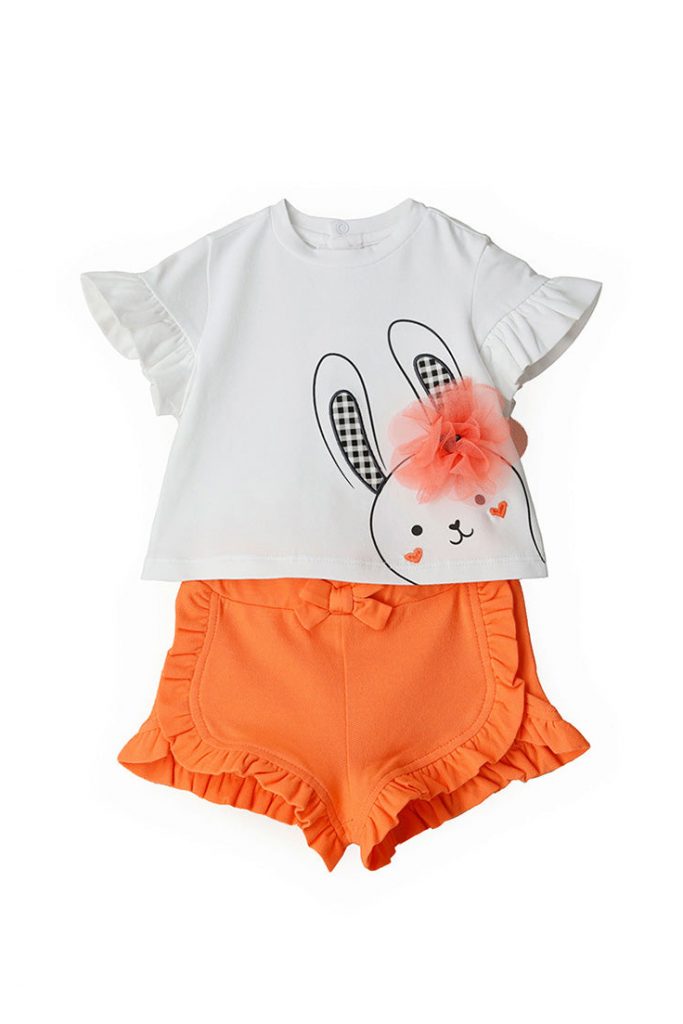 Blacky blaze new born girl t-shirts and shorts sets 3