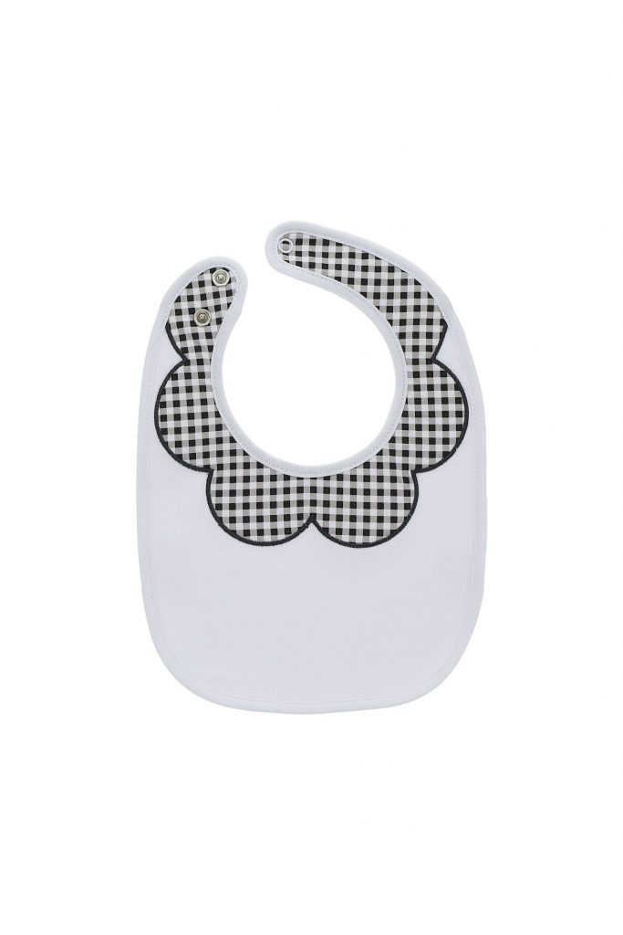 Blacky blaze new born girl cotton bib