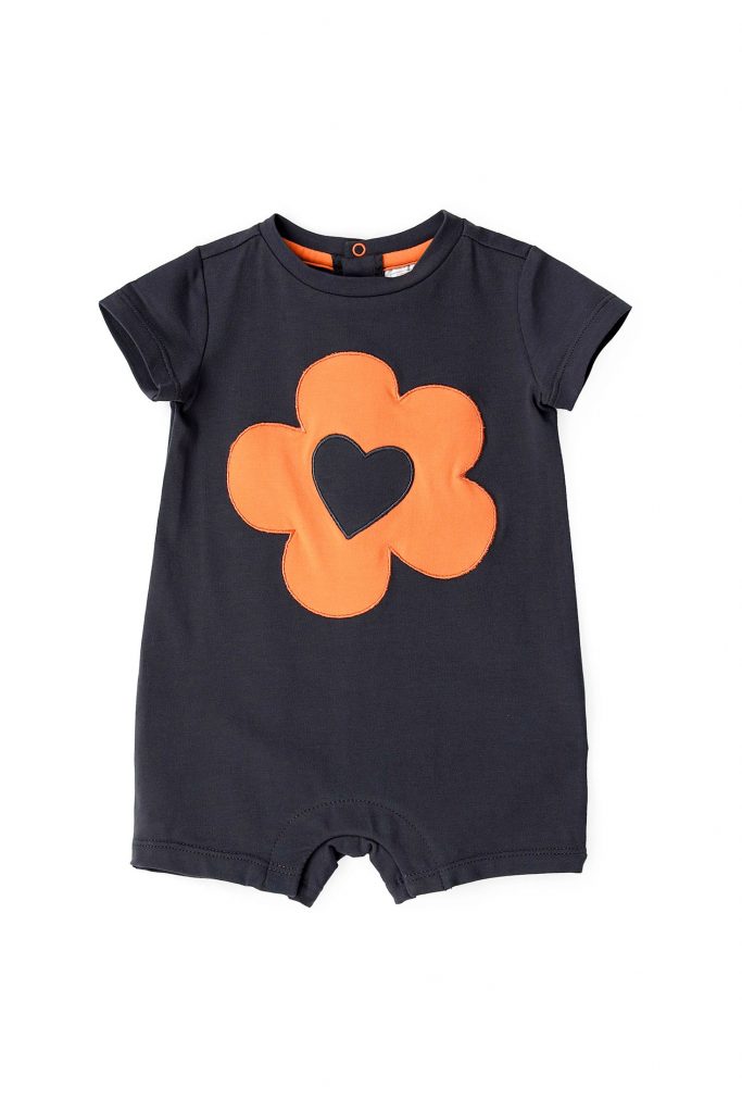 Blacky blaze new born girl romper with print