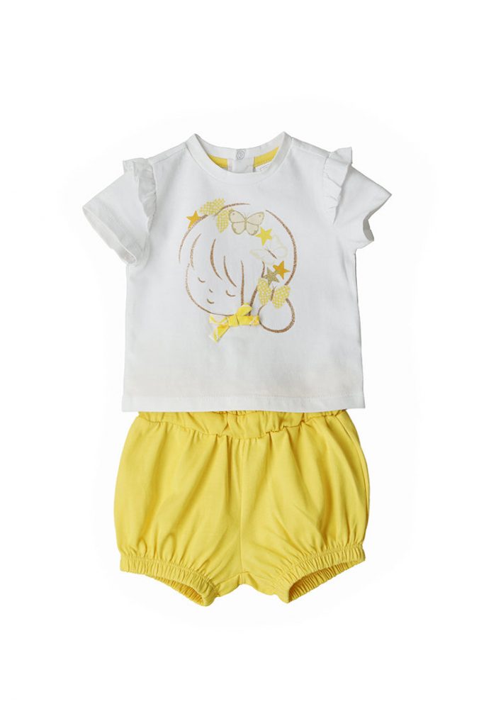Sunny wild new born girl t-shirts and shorts sets 15