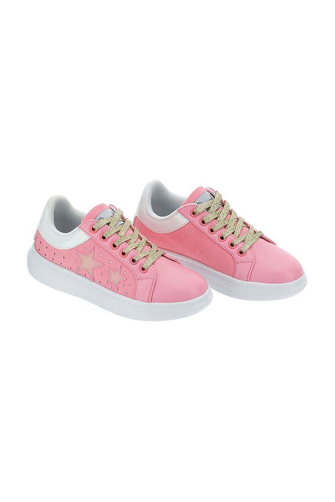 Basico Spring Girl Shoe With Glitter Laces