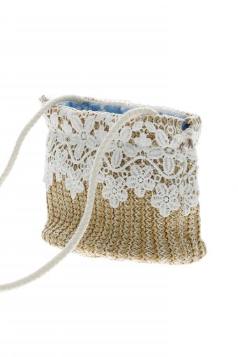 Basico spring girl straw effect bag