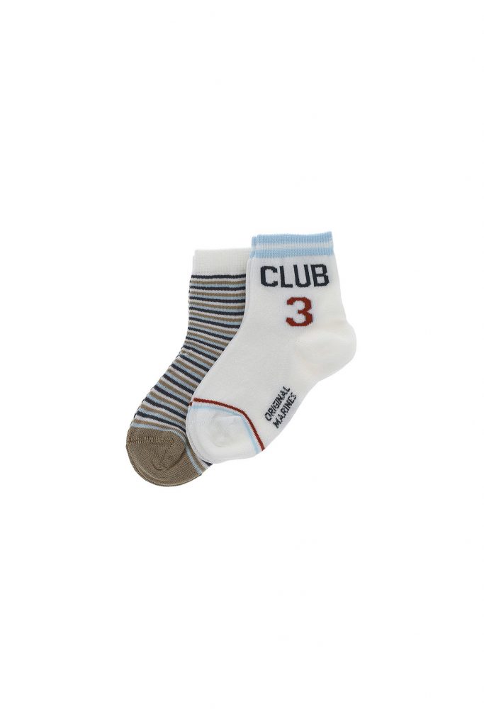 Basico spring baby boy short bi-pack socks