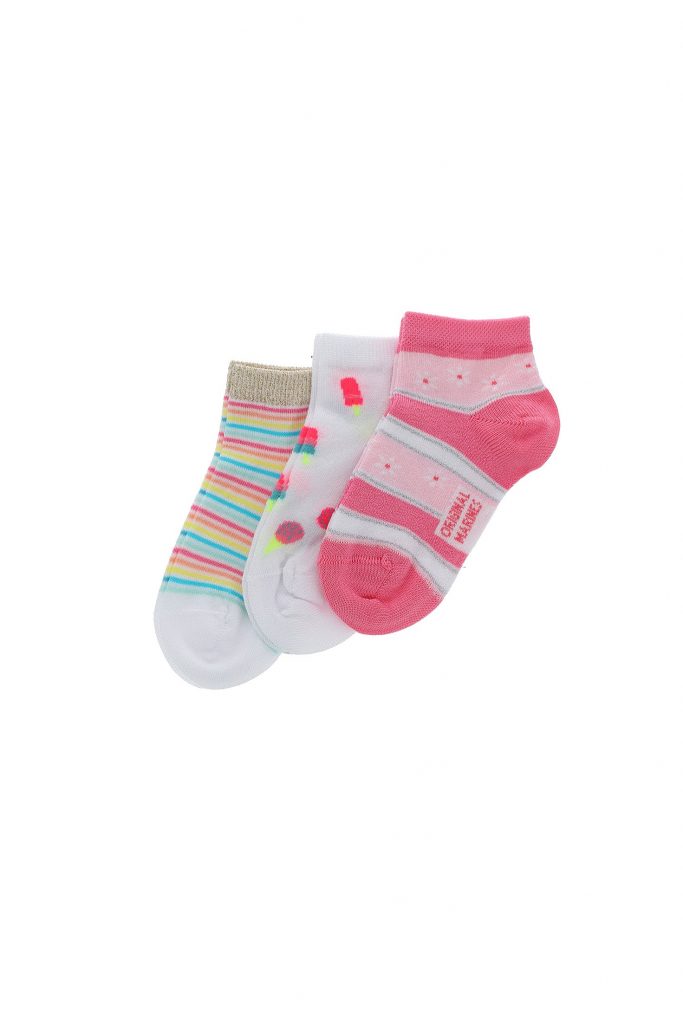 Basico spring girl tri-pack sneakers socks 5