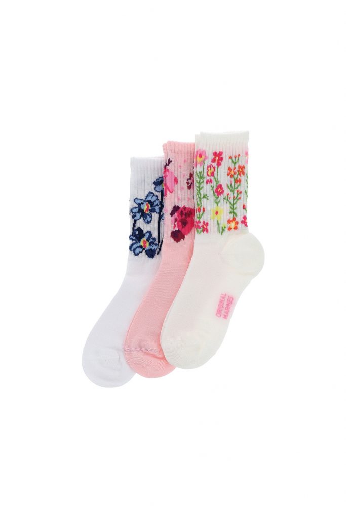 Basico spring girl short tri-pack socks 6