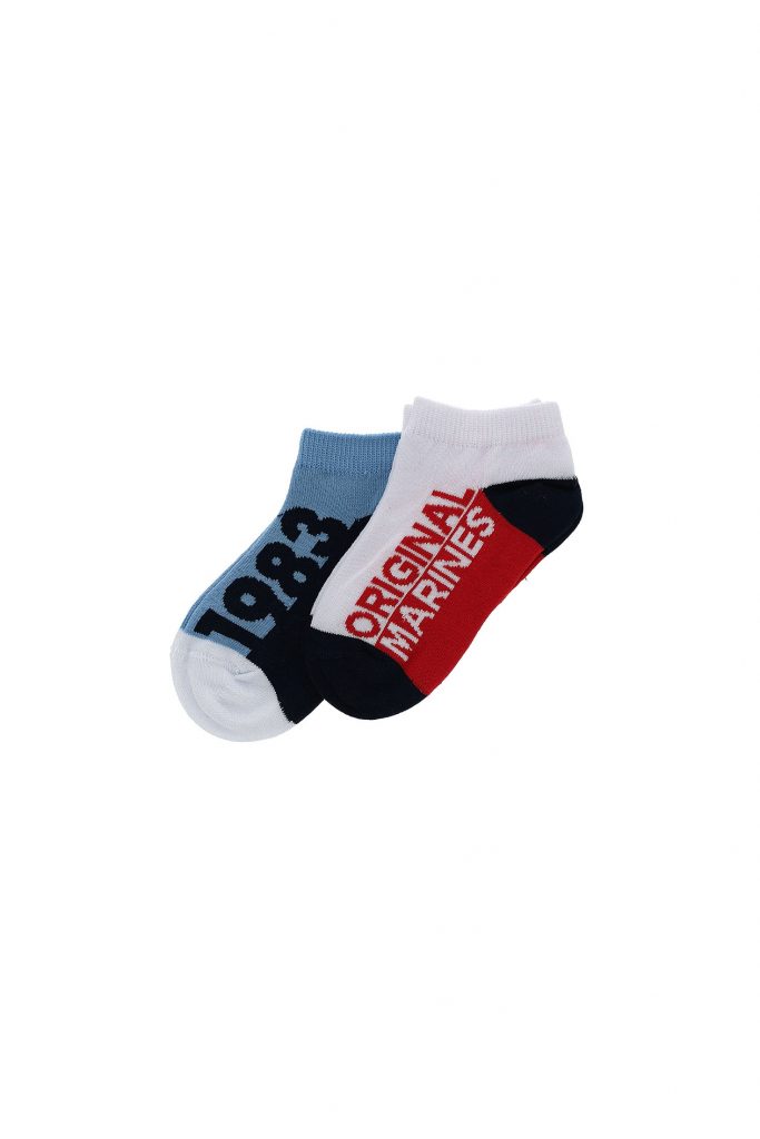 Basico Spring Boy Bi-Pack Sneakers Socks