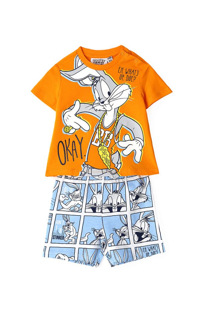Good night baby boy pajamas looney tunes bugs bunny