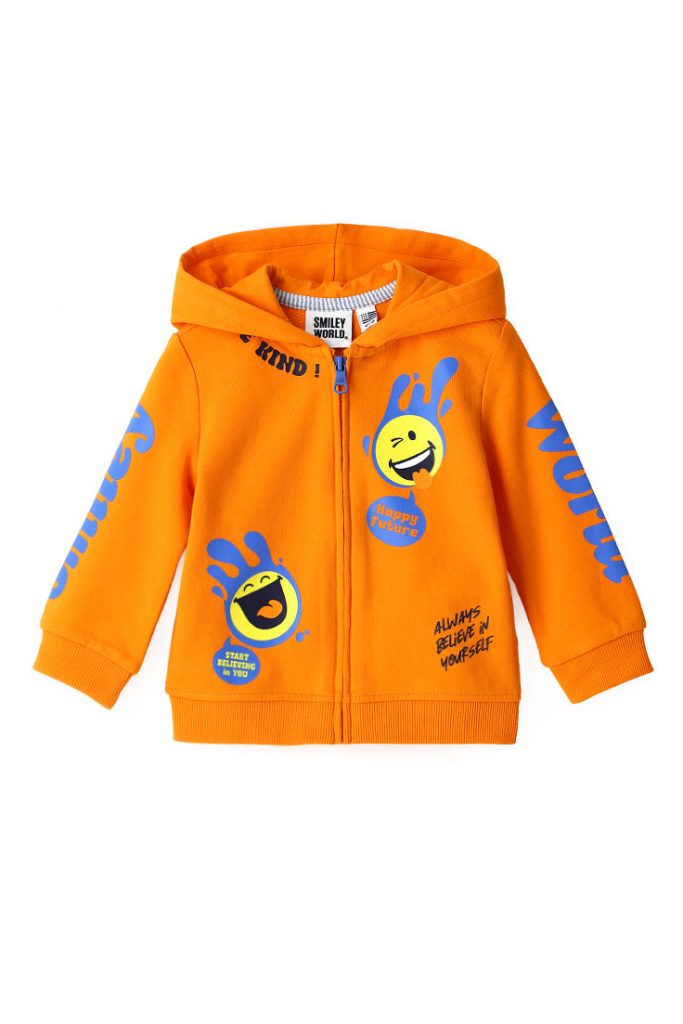 Indigo varsity baby boy smiley sweatshirt