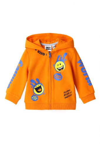 Indigo varsity baby boy smiley sweatshirt