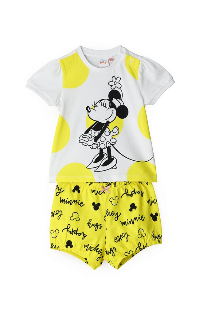 Good night baby girl disney minnie short pajamas 1