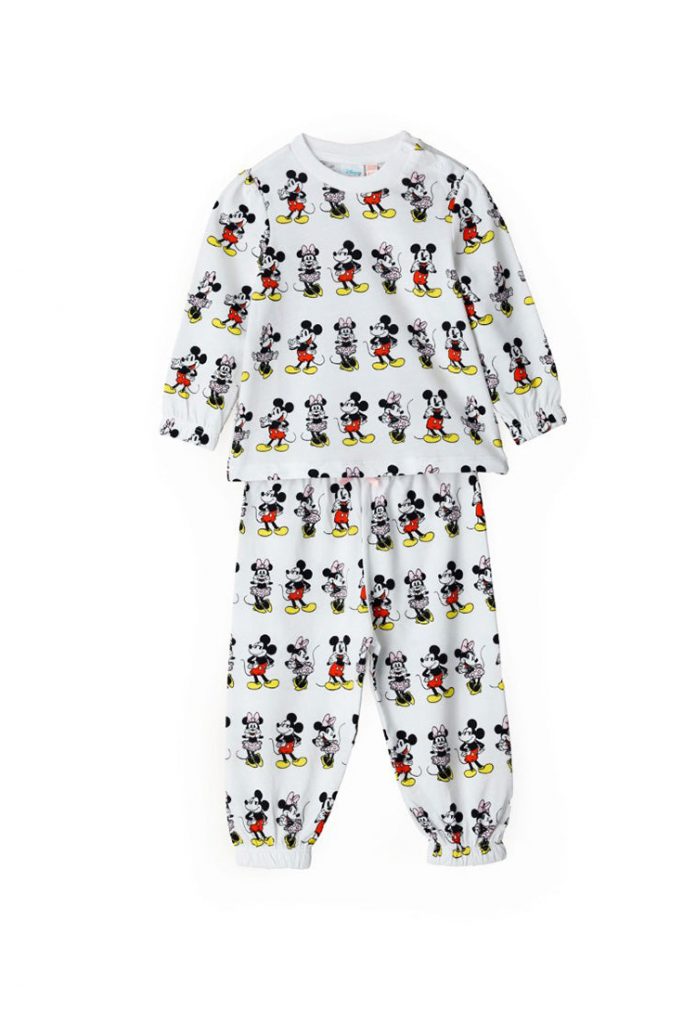 Good night baby girl long pajamas disney minnie&mickey