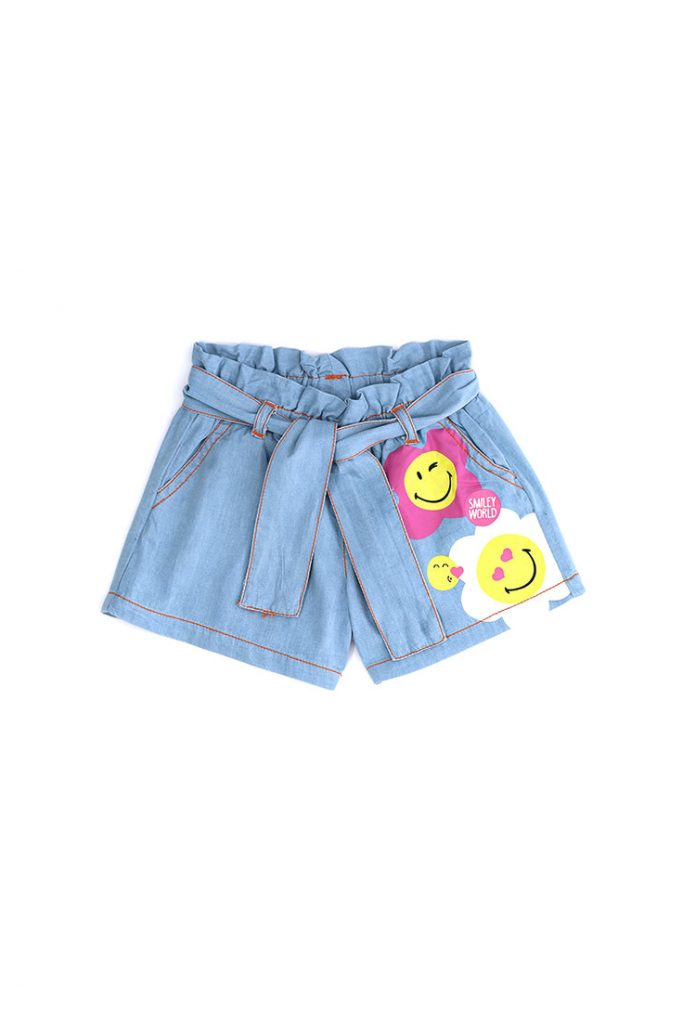 Jolla beach baby girl smiley shorts