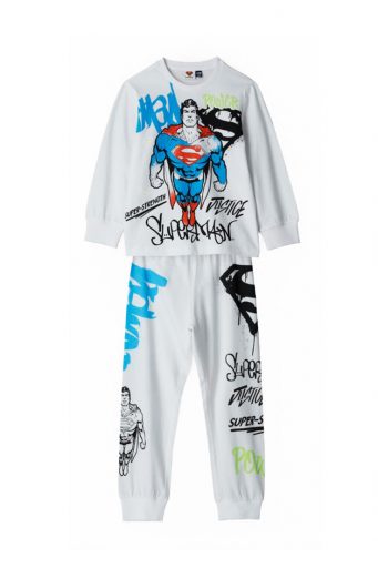 Good night boy warner superman long pajamas
