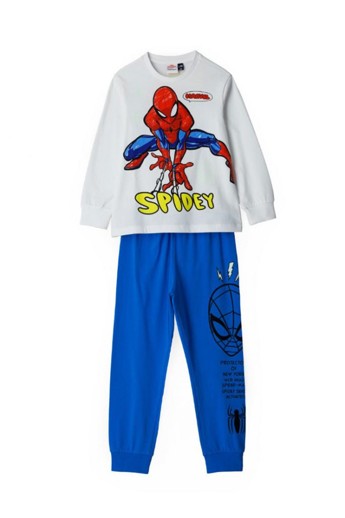 Good night boy marvel spiderman short pajamas 2