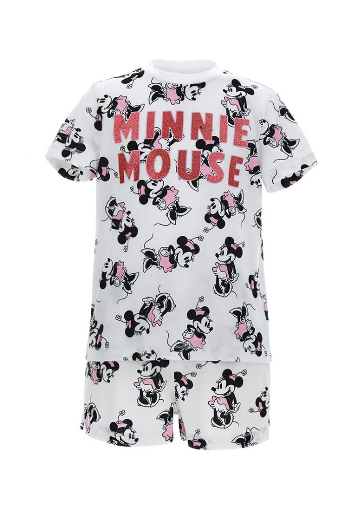 Good night girl disney minnie short pajamas 2