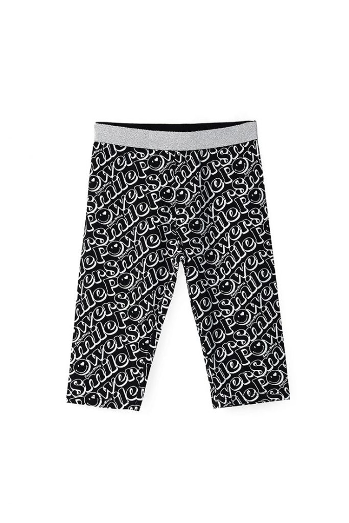 Active girl smiley leggings in cotton