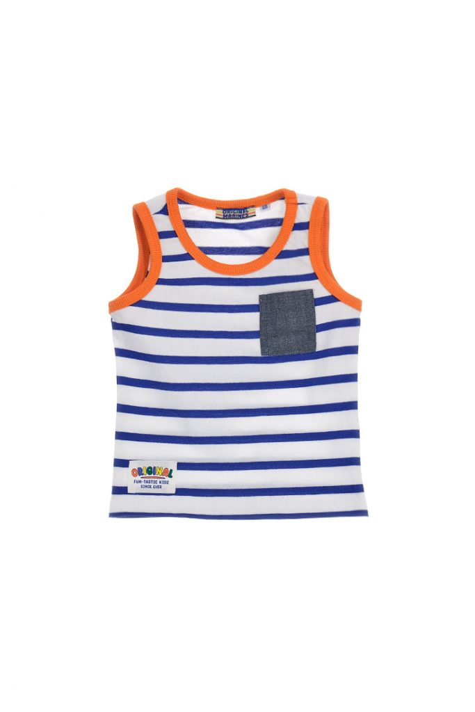 Crazy jungle  baby boy striped tank top