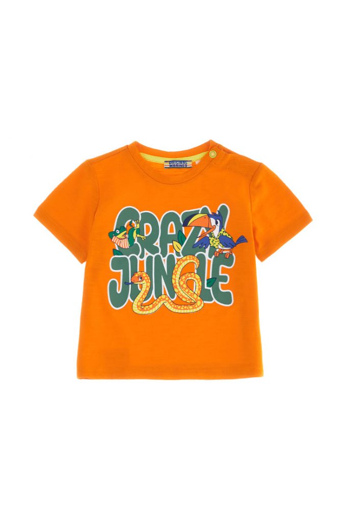 Crazy jungle  baby boy short sleeve t-shirt 28