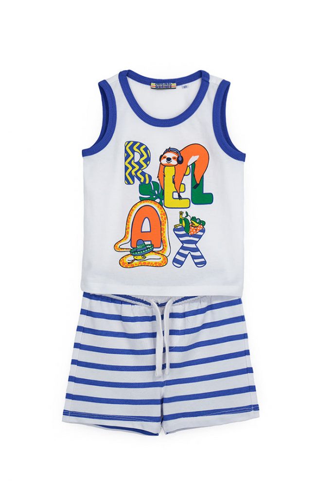 Crazy jungle  baby boy 2-piece set in cotton 3