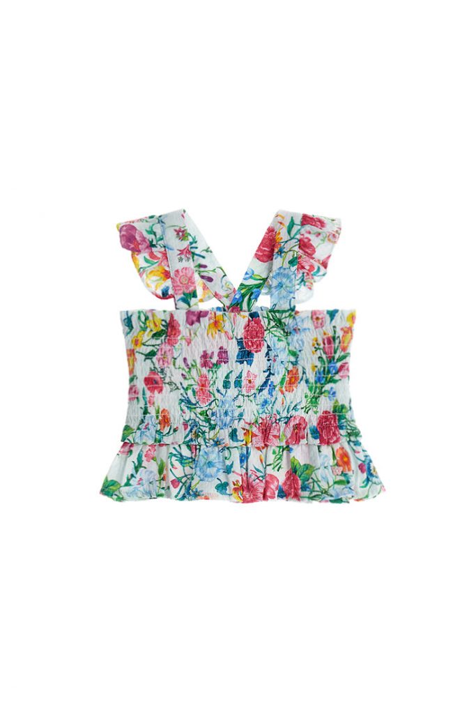 Colorfully baby girl top with print