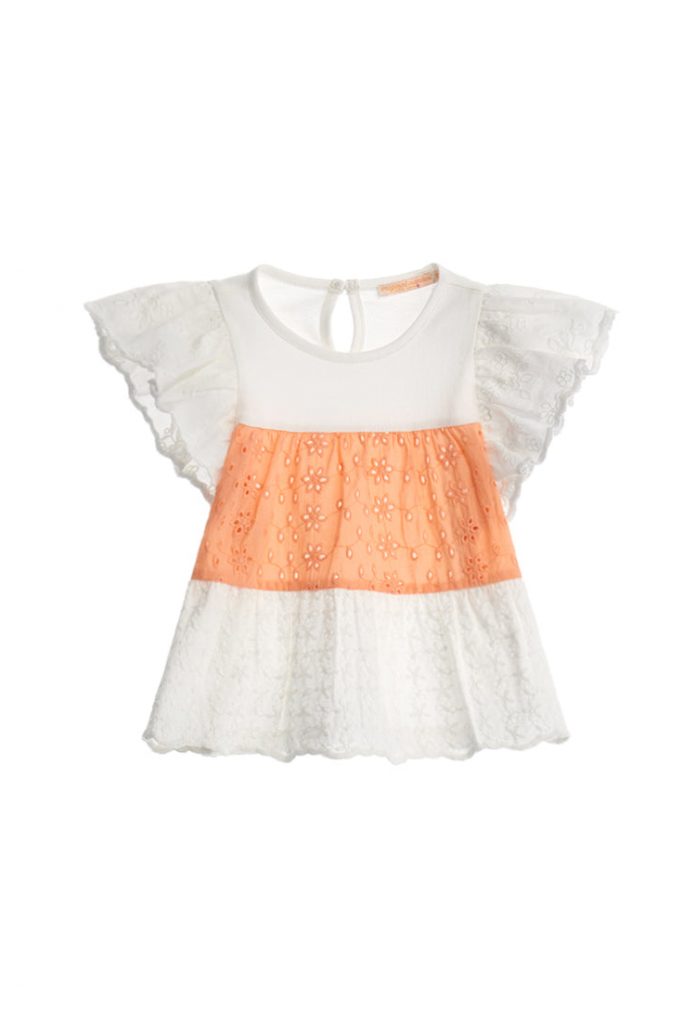Peach Sunrise Baby girl Short Sleeve T-Shirt