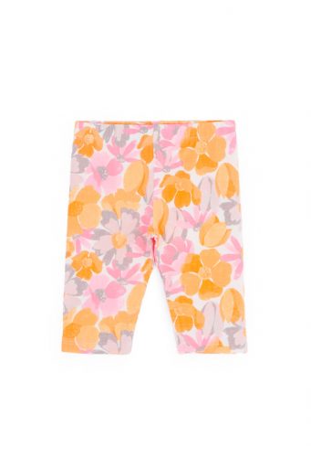Peach sunrise baby girl cotton leggings 7