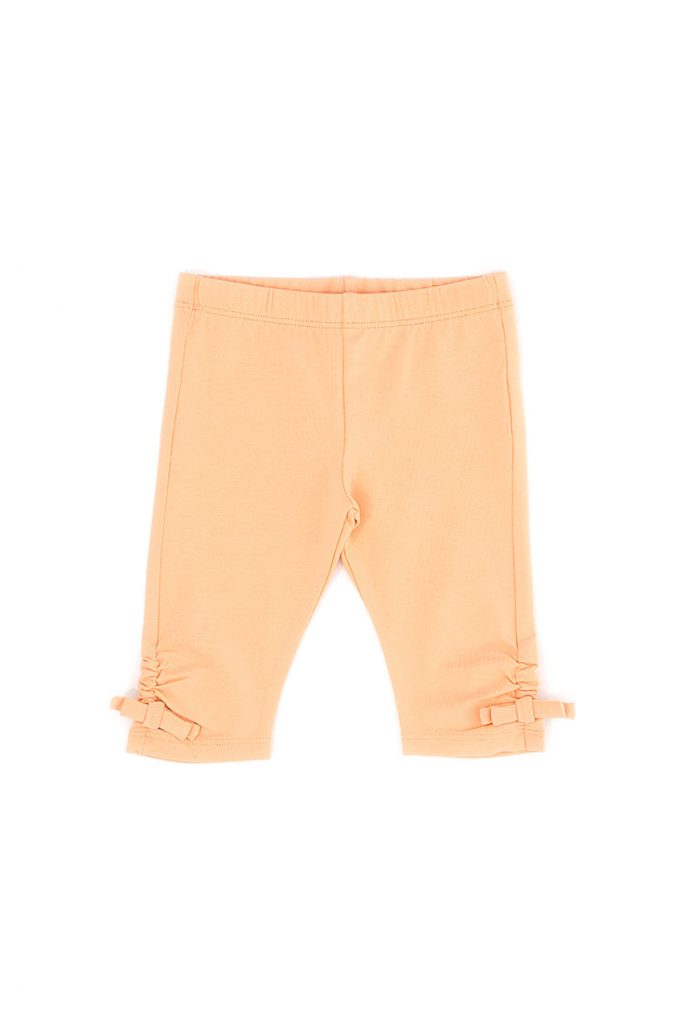 Peach sunrise baby girl cotton leggings 10